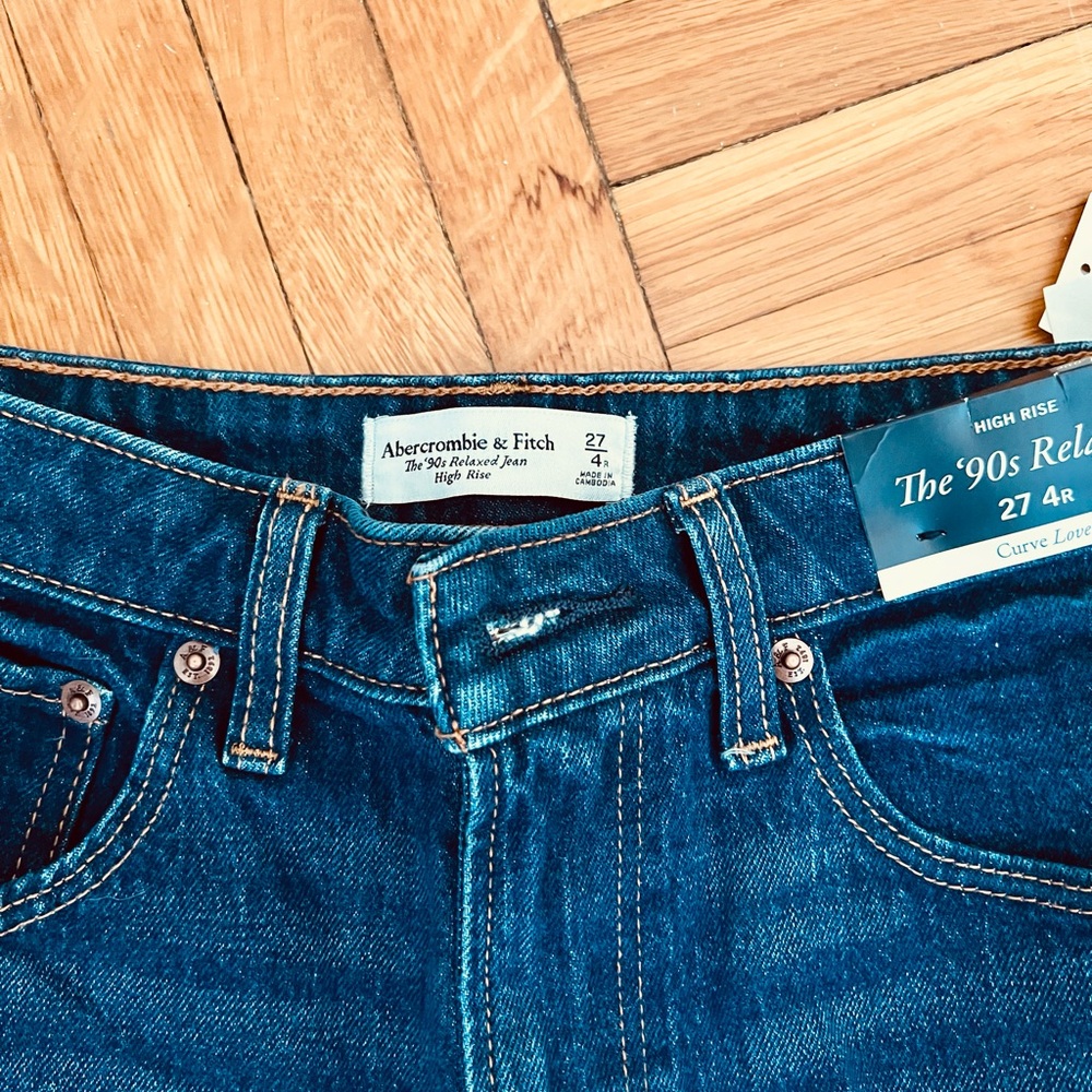Abercrombie & Fitch Blue Relaxed Jeans